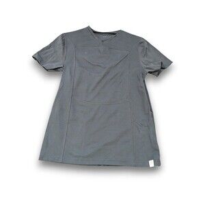 Lalabu Dad Shirt V-Neck Short Sleeve Babywearing Tee Green Gray Mens Medium